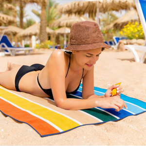 Serviettes <span class=keywords><strong>de</strong></span> <span class=keywords><strong>plage</strong></span> promotionnelles en microfibre, impression numérique, sublimation, textile d'été, serviettes <span class=keywords><strong>de</strong></span> <span class=keywords><strong>plage</strong></span> séchant rapidement, serviettes <span class=keywords><strong>de</strong></span> <span class=keywords><strong>plage</strong></span> rayées - Product Image 6