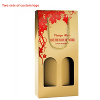 Regalo portátil de lujo personalizado, Cajas de Regalo de champán, alcohol, whisky, embalaje, licor, botella de whisky, caja de embalaje de vino tinto