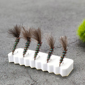 Ensemble de 10 leurres de pêche à la mouche humides pour truites et perches, appâts artificiels durs pour la pêche en lac et en rivière - Product Image 2