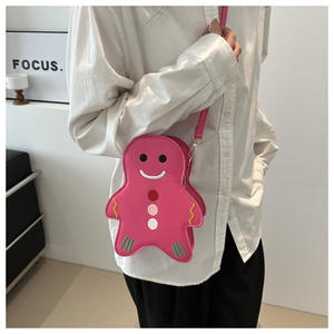 Nouveau design mignon Sac à bandoulière rond petit format pour fille motif dessin animé - Product Image 6