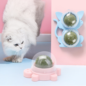 Balle tournante à la catnip pour chat, pour le nettoyage des dents, le léchage ludique et les jeux d'auto-agression - Product Image 4
