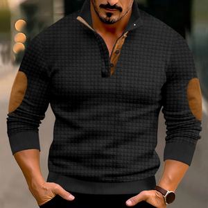 Pulls tricotés tendance pour hommes, couleur unie, coupe oversize, style simple, pour l'été et l'automne - Product Image 3