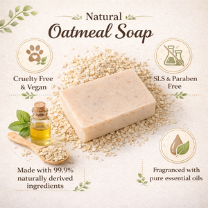 Savon en barre à l'avoine pour le corps et les mains, végan, sans cruauté, sans SLS ni parabènes, naturel et biologique, en gros - Product Image 5