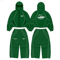 Ensemble veste et pantalon en polyester/nylon respirant et coupe-vent pour homme, design personnalisé, service d'étiquetage privé, coupe-vent streetwear