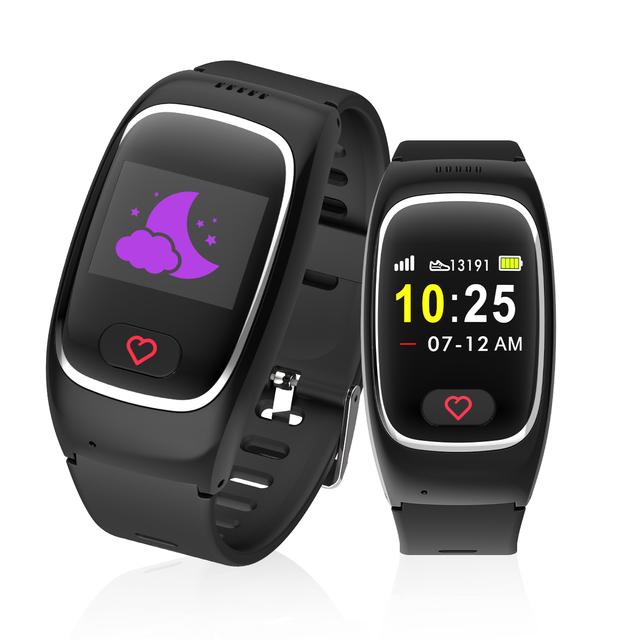 Fall Alarm Anti-lost VH66 Indoor BLE Positioning 2G GSM GPS Tracking Smartwatch IP67 24/7 Health Monitor Dementia Care Elderly