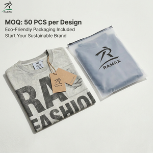 Fabricant de t-shirts en coton biologique certifié GOTS, poids lourd |   T-shirt coupe ample 300 GSM délavé à l'acide et vieilli, personnalisable avec votre <span class=keywords><strong>marque</strong></span> - Product Image 4