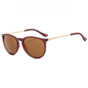 Advanced Trendy Unisex Metal Leg <b>round</b> <b>Frame</b> Designer <b>Sunglasses</b> UV400 Optical Attribute PC <b>Frame</b> Material Logo Lens Men Women - Product Image 1