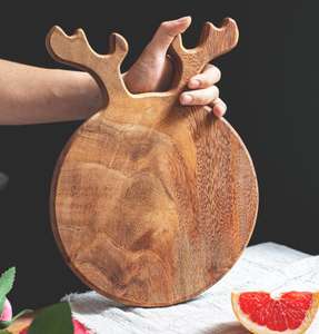 우아한 남미산 월넛 조각 원목 도마 직사각형 43x28x2cm 2.0cm 두께 재활용 가능 맞춤 로고 - Product Image 6