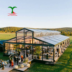 Tente chapiteau d'<span class=keywords><strong>exposition</strong></span> de mariage de luxe pour événements Tente atrium à cadre noir avec grande tente 1000 places - Product Image 1