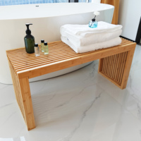 Banc en bambou écologique et durable pour salon, entrée, couloir, chambre et usage scolaire (vente en gros)
