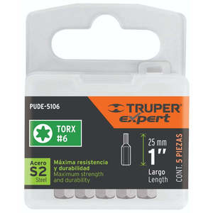 Set di Cacciaviti Premium Truper PUDE-5106 con Custodia e 5 Punte Torx T6 - Product Image 2