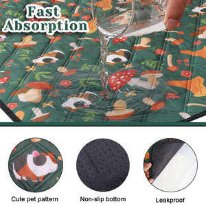 Nueva Alfombra de Alimentación Plegable Rectangular con Diseño de Dibujos Animados para Invierno, para Gatos, Perros, Roedores, Conejos y Animales Pequeños, de Secado Rápido y Fresca - Product Image 4