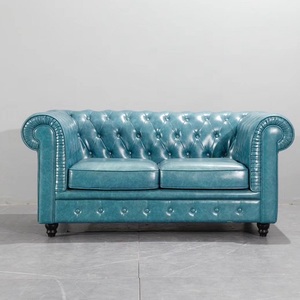 Muebles Clásicos Modernos de Lujo, Cómodos y Suaves, Estilo Americano, Juego de 123 Piezas, Sofá de Cuero Chesterfield UB109 Chesterfield So - Product Image 6