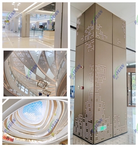 ODM özel alüminyum petek tasarım benzersiz lazer kesim cephe kaplama paneli tavan fayans için otel ve alışveriş merkezleri için yanmaz - Product Image 5