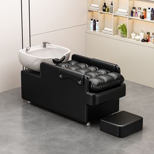 Bac à shampoing en céramique multifonctionnel pour salon de coiffure, unité de lavage des cheveux, mobilier de salon - Product Image 1