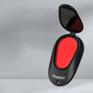 แผ่นหมึกลายนิ้วมือที่สามารถล้างได้แบบพกพาสีดำและสีขาวขนาดเล็กแผ่นหมึกพิมพ์ลายนิ้วมือ ABS สำหรับการลงคะแนน - Product Image 5