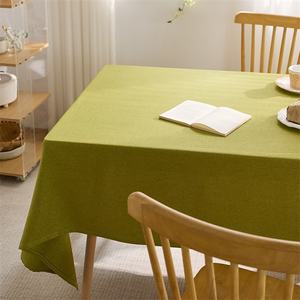 Wholesale Custom Rectangle Flaxy Faux Linen Linen-Like Textured Tablecloth Waterproof Party Tablecloths for Living Room and Home - Product Image 3