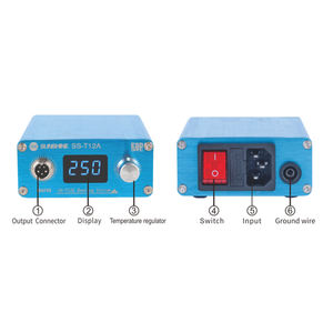 สถานีบัดกรี SUNSHINE รุ่น SS-T12A สำหรับซ่อมเมนบอร์ดโทรศัพท์มือถือ <span class=keywords><strong>iPhone</strong></span> X-14 Pro Max พร้อมแท่นทำความร้อนสำหรับถอดประกอบ - Product Image 3