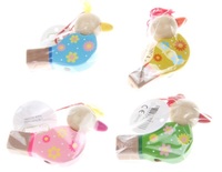 Sifflet de train en bois personnalisé pour enfants, motif cube, jouet miniature animaux