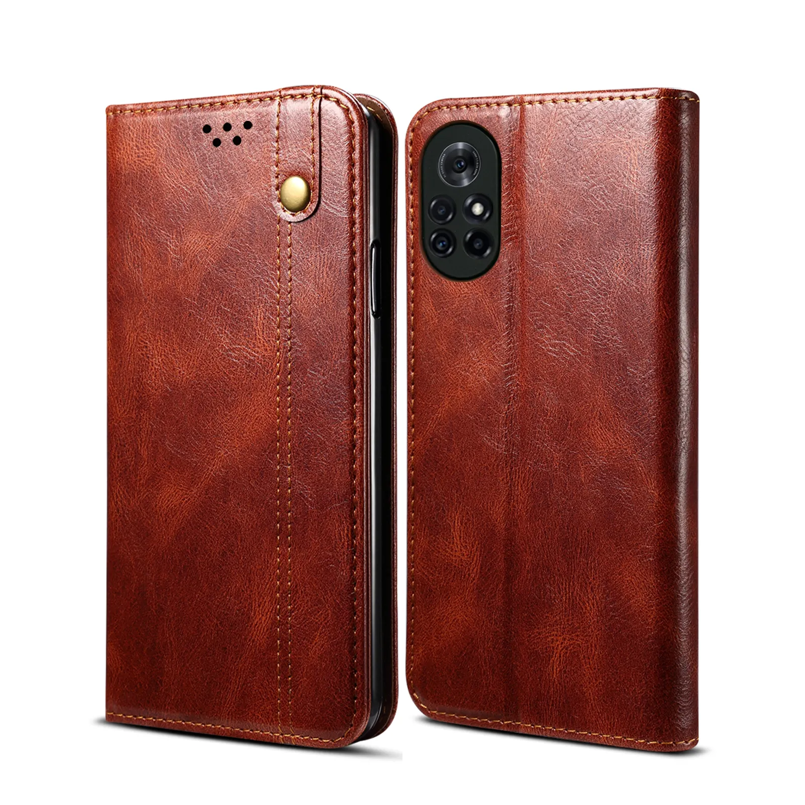 Для Huawei Nova 8 Pro роскошный Магнитный Флип кожаный чехол для смартфона кошелек чехол на заказ модный чехол для телефона
