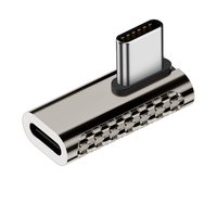 Coude amélioré à angle droit 100W USB C mâle vers Type C femelle adaptateur 20Gbps connecteur de transfert de données à vitesse supérieure pour vidéo HD 8K