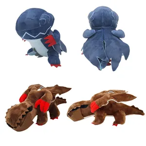 Kawaii monstro caçadores plushie gore magala animais empalhados monstro chibi pelúcia brinquedos miúdos presentes bonito pelúcia monstro caçadores