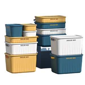 Chất lượng cao đa năng 2l-18l Stackable quần áo Organizer <span class=keywords><strong>Box</strong></span> mỹ phẩm hoàn thiện nhựa lưu trữ <span class=keywords><strong>Box</strong></span> với nắp - Product Image 4