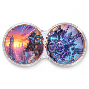 Pièce de collection ronde en cuivre fin .999 de 1 oz, motif hydraulique, impression UV, pour la défi de Sniper, cadeau artistique, fabriquée en Chine - Product Image 1