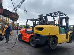 Montacargas Diésel HELI FD70 Usado de 7 Toneladas con Rotador de Tambor, 4WD, Mástil de 3 Etapas, Uso Industrial Pesado, Neumáticos Sólidos/Neumáticos, Desplazamiento Lateral - Product Image 5