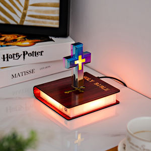 Base Magnética para Biblia con Cruz, Estilo Art Deco, Rotación de 360 Grados, Ecológica, para Diwali, Bautizo, Cruz Flotante, Decoración del Hogar, Regalo - Product Image 2