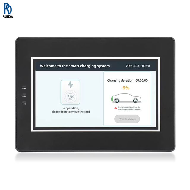 Huaqingjun 10 Inch LCD HMI Ethernet RS485 232 Communication DC10-30V Touch Screen for VFD