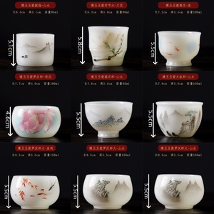 Neuheit Geschenke Kong Fu Tee Master <span class=keywords><strong>Cup</strong></span> Großhandel Chinesische Dehua Keramik Craft Drink ware Weißes Porzellan Tee tasse Drink ware <span class=keywords><strong>Cup</strong></span> - Product Image 2