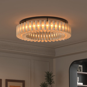 Original Lighting Wooden <b>Lamp</b> Shade Ceiling Light Led Round Surface Mounted For Living Room Bedroom <b>Study</b> - Product Image 4