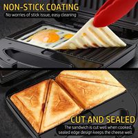 Grille-pain à sandwichs triangulaires pour petit-déjeuner, pour la cuisine