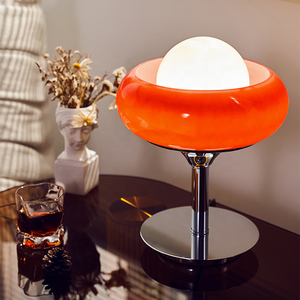 BIFANG Postmodern Design Egg Tart <strong>Glass</strong> Table Lamp Luxury Creative Design Table <strong>Light</strong> Bauhaus <strong>Glass</strong> Lamp <strong>Shade</strong> for Living Room - Product Image 1