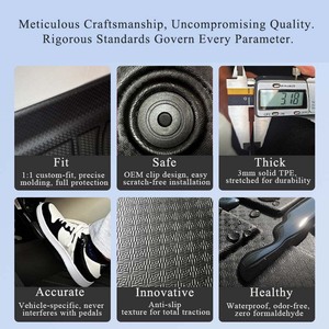 Onward Popular Selling New Arrival OEM Auto Mats Best Quality Odorless Waterproof Non-slip for <strong>Hyundai</strong> Kona 3D TPE Car Floor Mat - Product Image 2