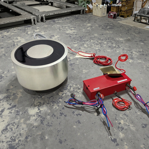 DC 24V 1000-1200kg kapasitas beban 30x25mm putaran aluminium Aloi elektromagnet Solenoid untuk pengangkat magnetik - Product Image 4