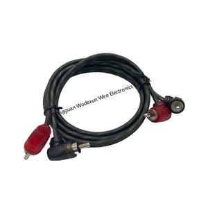 Wodexun 1m đồng nguyên chất hàng tăng gấp đôi <span class=keywords><strong>RCA</strong></span> cáp cho âm thanh xe hơi, Video, stereo, loa, <span class=keywords><strong>VGA</strong></span> kết nối, PVC Áo khoác - Product Image 6