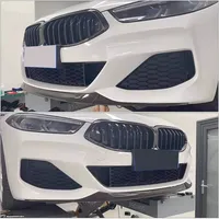 Pour Série 8 G14 G15 G16, lèvre de pare-chocs avant en fibre de carbone à trois sections, style M-Sport, 2D 4D 2018-2024, kits de carrosserie OLIVER