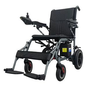 Commercio all'ingrosso Smart Controller 4 ruote da viaggio batteria al piombo leggera pieghevole in acciaio potere sedia a rotelle elettrica per disabili - Product Image 1