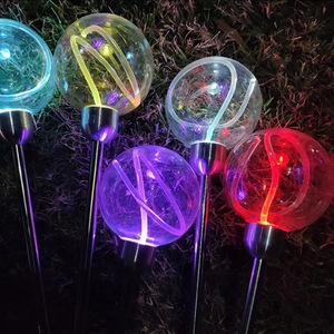 Lámpara Esférica de Fibra Óptica LED, Resistente al Agua IP65, Decoración para Jardín y Paisaje Exterior - Product Image 4