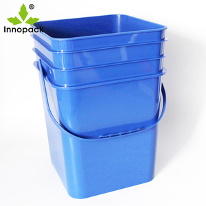 Seau en plastique blanc épais de haute qualité de <span class=keywords><strong>10</strong></span> <span class=keywords><strong>L</strong></span>, seau à peinture, récipient alimentaire avec couvercle et poignée - Product Image 2