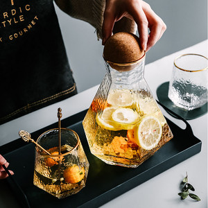 Bán buôn uống kính nước bình an toàn bình thủy tinh bình nước Jug với nắp Kim Cương thủy tinh uống <span class=keywords><strong>cup</strong></span> <span class=keywords><strong>Set</strong></span> - Product Image 6