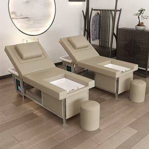 Cama de masaje eléctrica de lujo con reposacabezas integrado y baño de pies, adecuada para salones de belleza con circulación de agua - Product Image 2