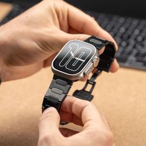 <span class=keywords><strong>Bracelet</strong></span> en titane pour <span class=keywords><strong>Apple</strong></span> <span class=keywords><strong>Watch</strong></span> <span class=keywords><strong>Ultra</strong></span> 2 49mm série 9 7 8 45mm <span class=keywords><strong>Bracelet</strong></span> en métal <span class=keywords><strong>Bracelet</strong></span> de luxe pour IWatch 6 5 Se 4 3 42 44mm <span class=keywords><strong>Bracelet</strong></span> de montre - Product Image 4