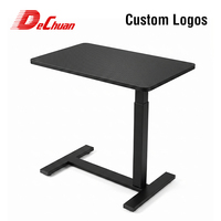 Bureau d'ordinateur en fibre de carbone électrique au design moderne pour maison intelligente, bureau en L réglable en hauteur