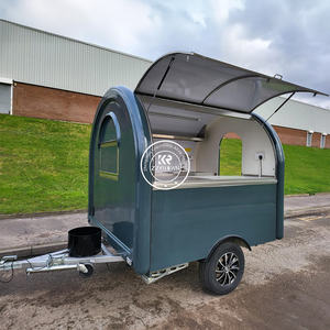 Camion de restauration rapide mobile en acier inoxydable rond personnalisé 2025, chariot à glace, remorque à vendre pour les hot-dogs - Product Image 2
