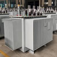 Transformateur de distribution immergé dans l'huile, à faible perte, à enroulement en cuivre scellé, monté sur poteau extérieur, personnalisé S11 11kV 33kV 500kVA