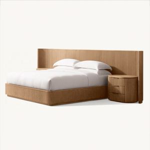 Cama de Lujo Byron de Moda, Cama Europea de Roble con Color Personalizado, Gran Venta - Product Image 1
