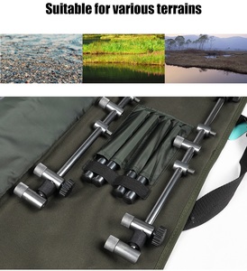 <span class=keywords><strong>Support</strong></span> de <span class=keywords><strong>canne</strong></span> à pêche à la <span class=keywords><strong>carpe</strong></span> réglable, durable et rétractable en alliage d'aluminium - Product Image 3